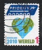 postzegel Nederland 2010 Wereld priority, Ophalen of Verzenden, Na 1940, Gestempeld