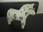 Houten paard zwart wit / Dala paardje / Ikea, Ophalen of Verzenden, Zo goed als nieuw