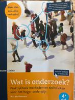Wat is onderzoek? - Praktijkboek HBO/WO, Boeken, Ophalen of Verzenden, Gamma, Gelezen, HBO