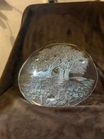 Walther Glas 'Landhaus' glazen (taart) plateau op voet 80's, Huis en Inrichting, Glas of Glazen, Gebruikt, Ophalen of Verzenden