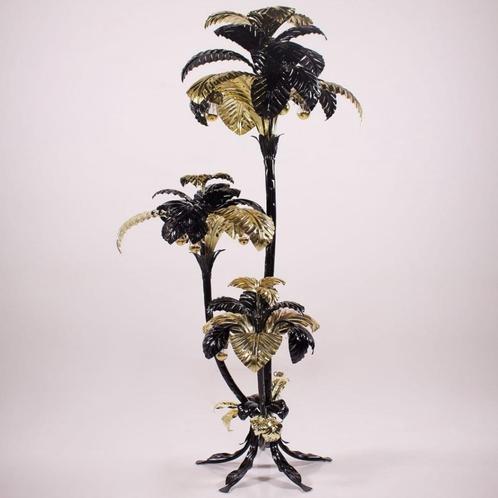 XXL Palmboom vloerlamp vintage design Hans Kögl 70's, Huis en Inrichting, Lampen | Vloerlampen, Nieuw, 150 tot 200 cm, Metaal