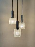 Vintage Cascade Lamp Retro, Jaren 70 Chroom Glas, Space Age, Huis en Inrichting, Lampen | Hanglampen, Gebruikt, 50 tot 75 cm, Space Age Mid Century