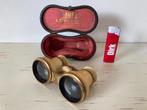 Ouderwetse toneelkijker theater binocle toneel in etui tasje, Audio, Tv en Foto, Optische apparatuur | Verrekijkers, Ophalen of Verzenden