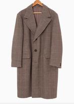Vintage Wollen Mix Overjas - Bruin/Grijs - Italiaanse Stijl, Kleding | Heren, Bruin, Vintage, Overige maten, Ophalen of Verzenden