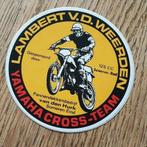 Sticker motor Yamaha cross team, Lambert vd Weerden, 125cc, Ophalen of Verzenden, Zo goed als nieuw