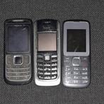3 x gebruikte Nokia, Telecommunicatie, Mobiele telefoons | Nokia, Geen camera, Gebruikt, Klassiek of Candybar, Zonder abonnement
