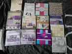 13 verschillende blokken met achtergrondpapier, Ophalen of Verzenden, Gebruikt, Overige thema's, Overige typen
