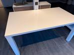 Witte eettafel, Huis en Inrichting, Tafels | Eettafels, Ophalen, Kunststof, 50 tot 100 cm, Zo goed als nieuw