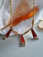 DLH DEPOSE COLLIER 1970, Ophalen of Verzenden, Zo goed als nieuw, Rood, Overige materialen