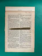 Dion Bouton Tricycle Artikel 1900 FRA/NL (Origineel), Verzamelen, Tijdschriften, Kranten en Knipsels, Nederland, Knipsel(s), Ophalen of Verzenden