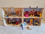 Playmobil Meeneem Poppenhuis met Spulletjes erbij., Kinderen en Baby's, Speelgoed | Poppenhuizen, Ophalen of Verzenden, Gebruikt