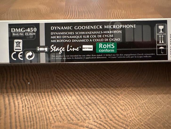 IMG Stage Line DMG-450 Zwanenhals Microfoon, Muziek en Instrumenten, Microfoons, Nieuw, Instrumentmicrofoon, Ophalen of Verzenden