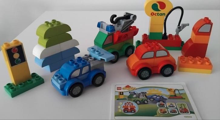Duplo 10552 Creatieve Autootjes - 2 Sets!, Kinderen en Baby's, Speelgoed | Duplo en Lego, Gebruikt, Duplo, Complete set, Ophalen of Verzenden