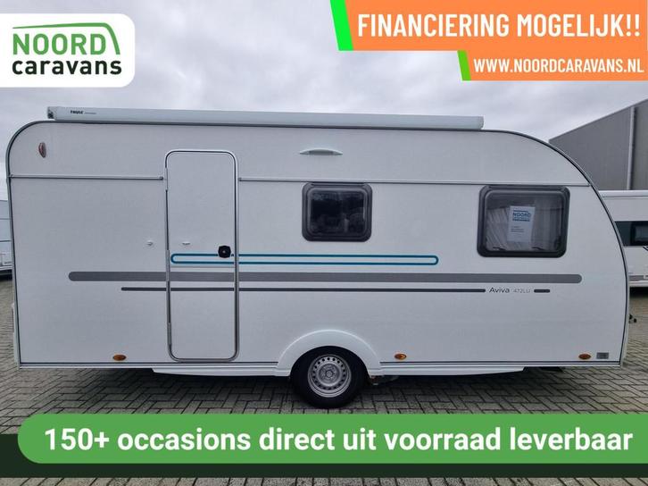 Adria AVIVA 472 LU MOVER + CASSETTE LUIFEL + AIR VOORTENT, Caravans en Kamperen, Caravans, Bedrijf, tot en met 4, 1000 - 1250 kg