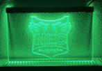 NEC voetbal neon bord reclamebord lamp LED verlichting GROEN, Ophalen of Verzenden, Nieuw, Lichtbak of (neon) lamp