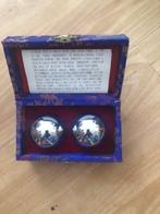 aanbieding 2 chinese health balls in orgineel doosje met bes, Antiek en Kunst, Ophalen of Verzenden