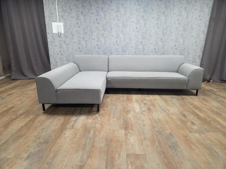 GRATIS BEZORGEN | Mooi Grijs Hoekbank, Huis en Inrichting, Banken | Bankstellen, Gebruikt, Hoekbank, Vierpersoons of meer, 250 tot 300 cm