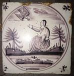 Oud tegeltje met bijbelse voorstelling, Antiek en Kunst, Antiek | Wandborden en Tegels, Ophalen of Verzenden