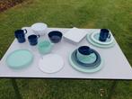 Vintage Mepal camping servies 18 st. Buiten servies 2 pers., Caravans en Kamperen, Kampeeraccessoires