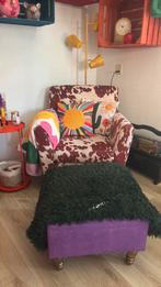 Koeien stoel/ fauteuil, Ophalen, Gebruikt, Stof, 75 tot 100 cm