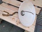 Vintage hanglamp met glazen kap, Huis en Inrichting, Lampen | Hanglampen, Ophalen, Gebruikt, 50 tot 75 cm, Vintage