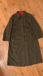 Vintage wollen mantel, Kleding | Dames, Jassen | Winter, Ophalen of Verzenden, Gedragen, Maat 42/44 (L), Groen