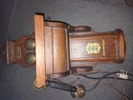 Oude Deense statstelefoon hangend model hout, Antiek en Kunst, Ophalen