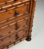 Faux Bamboo commode ca. 1900, Huis en Inrichting, Kasten | Ladekasten, Ophalen, 100 tot 150 cm, Zo goed als nieuw, 3 of 4 laden