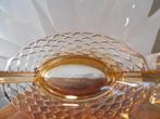 Art Deco Val st Lambert Coupe Romeo, peach/orange, Ophalen of Verzenden
