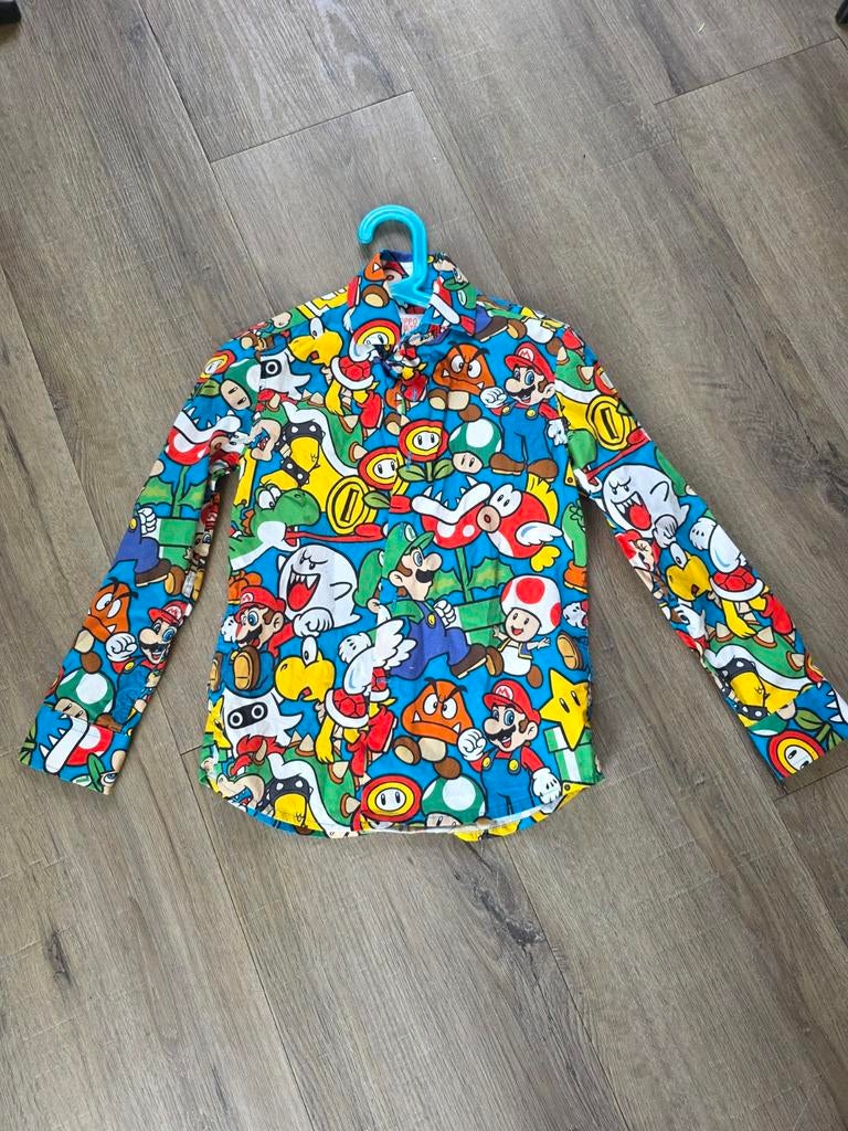 Super Mario Blouse Maat 122-128, Ophalen of Verzenden, Zo goed als nieuw, Nintendo, Jongen of Meisje