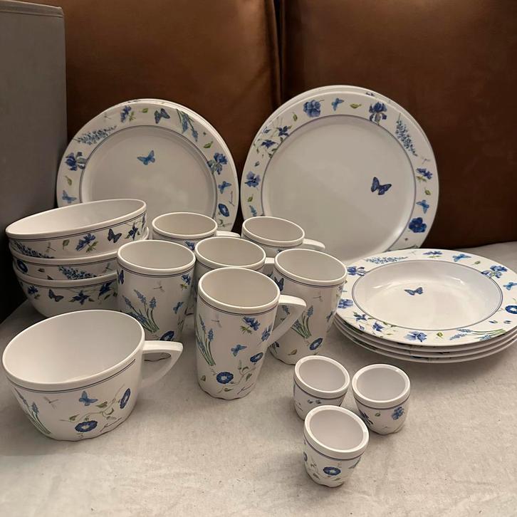 Mepal Rosti servies Janneke Brinkman, Huis en Inrichting, Keuken | Servies, Gebruikt, Compleet servies, Overige stijlen, Overige materialen