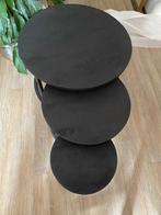 Tafels, Huis en Inrichting, Tafels | Bijzettafels, Rond, Ophalen of Verzenden, Zo goed als nieuw, 75 cm of meer