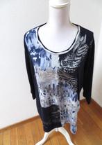 K46 GELCO shirt driekwart mouw blauw maat 48, Blauw, Gelco, Zo goed als nieuw, Shirt of Top