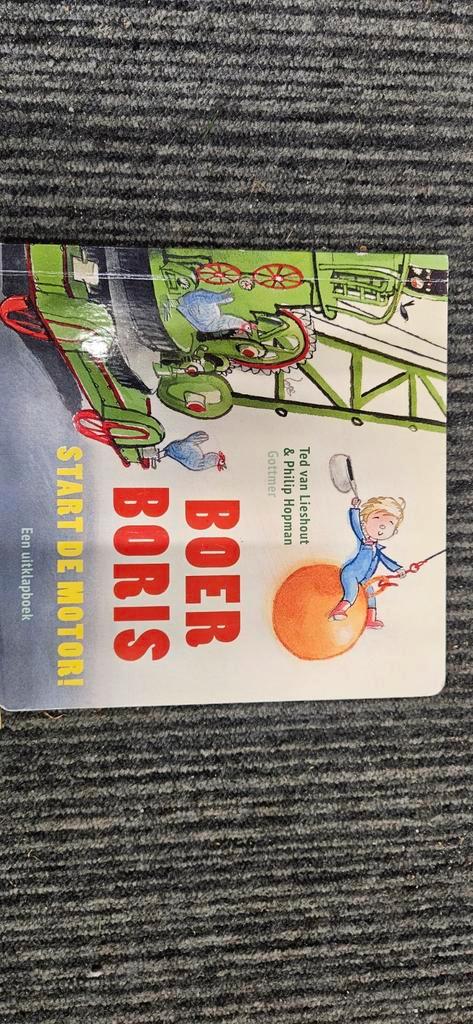 Boer Boris Start de Motor! Uitklapboek ZGAN, Boeken, Kinderboeken | Baby's en Peuters, Zo goed als nieuw, 3 tot 4 jaar, Uitklap-, Voel- of Ontdekboek