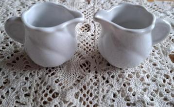 Wit porseleinen mini melkkannetjes Seltmann Weiden beschikbaar voor biedingen