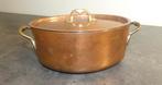 Vintage ovale koperen pan met messing handgrepen [1986], Antiek en Kunst, Antiek | Keukenbenodigdheden, Ophalen