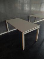 Stevig wit bureau 160x80 cm, Ophalen of Verzenden, Zo goed als nieuw, Bureau