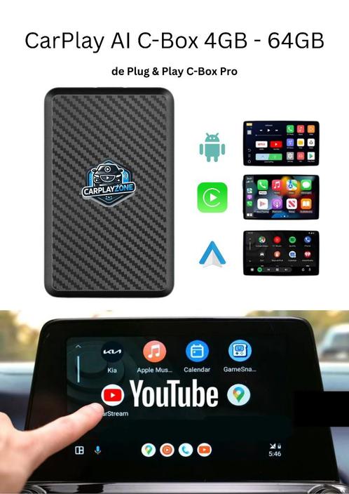 AI Box Carplay/Youtube/Netflix/TV GARANTIE CARLINKIT 2025, Auto diversen, Auto-accessoires, Nieuw, Ophalen of Verzenden