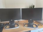 2x HP ProDisplay P201 + Dockingstation, Computers en Software, Monitoren, Full HD, Ophalen of Verzenden, Zo goed als nieuw, DVI