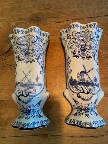 Delfts Blauw vazen antiek  beschikbaar voor biedingen