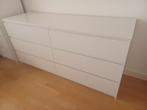 Ikea Malm ladenkast met 6 laden - wit geschilderd, Huis en Inrichting, Kasten | Ladekasten, Ophalen, Strak, Gebruikt, 5 laden of meer