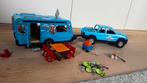Playmobil Caravan met Auto & Camping Accessoires, Ophalen of Verzenden, Zo goed als nieuw, Complete set