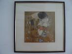 ingelijste reproductie van de Kus van Gustav Klimt, Antiek en Kunst, Kunst | Overige Kunst, Ophalen