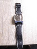 Just horloge met zwarte wijzerplaat, Sieraden, Tassen en Uiterlijk, Horloges | Heren, Overige merken, Polshorloge, Overige materialen