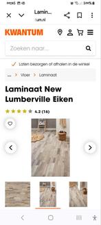 GEVRAAGD: >13m2 laminaat New Lumberville, Doe-het-zelf en Verbouw, Vloerdelen en Plavuizen, Ophalen, 50 tot 150 cm, Zo goed als nieuw