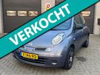 Nissan Micra 1.2 Mix Afgeleverd Nieuwe APK, Stof, Gebruikt, 4 cilinders, Blauw