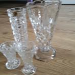 Retro Glazen Vazen., Huis en Inrichting, Woonaccessoires | Vazen, Ophalen, Gebruikt, Overige kleuren, Glas