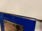 Blauwe Spiegel met Strak Design, Huis en Inrichting, Woonaccessoires | Spiegels, Ophalen, Gebruikt, 150 tot 200 cm, Rechthoekig