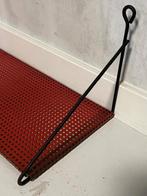 Jaren 50 wandplank vintage boekenplank retro design rood, Gebruikt, Ophalen of Verzenden, Onbekend, Nvt