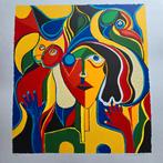 Grote zeefdruk van Maartje Wijngaarden, Antiek en Kunst, Ophalen of Verzenden